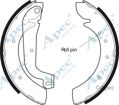 APEC BRAKING Bremžu loku komplekts SHU458